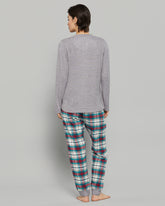 LA SENZA FLUFFLY FLANNEL CASUAL PAJAMA SET H8A1 / S